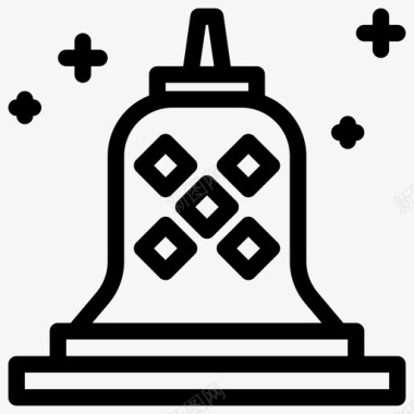 婆罗浮屠庙国家印度尼西亚图标