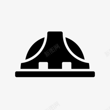 安全帽建筑劳动图标