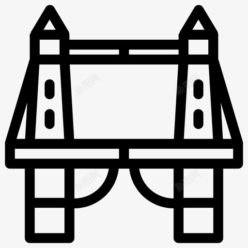 塔桥英国国家地标svg_新图网 https://ixintu.com 英国塔 英国 国家 地标 伦敦 纪念碑塔