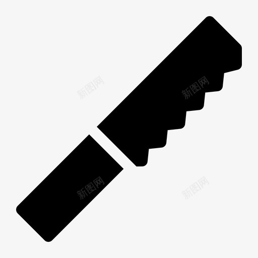 锯厨房切片svg_新图网 https://ixintu.com 厨房 切片 工具 武器 固体