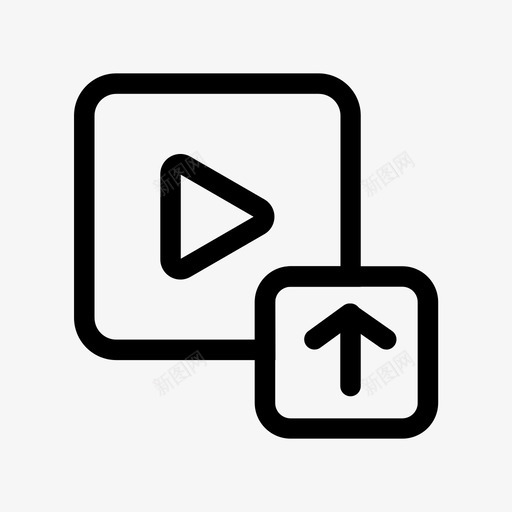 上传播放上传视频svg_新图网 https://ixintu.com 上传 播放 视频 演示