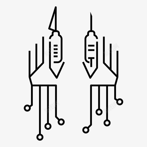 机器人手术设备注射器svg_新图网 https://ixintu.com 机器人 手术 设备 注射器