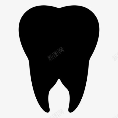 牙科下颌磨牙图标