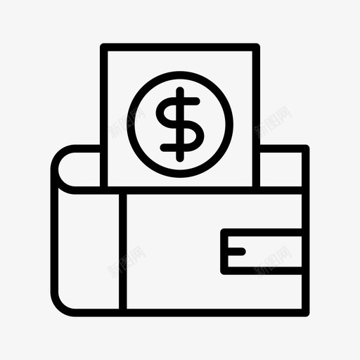 挣钱现金钱svg_新图网 https://ixintu.com 钱包 挣钱 现金 金钱