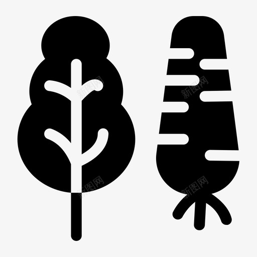 胡萝卜和植物农场农业svg_新图网 https://ixintu.com 胡萝卜 植物 农场 农业 花园 收获