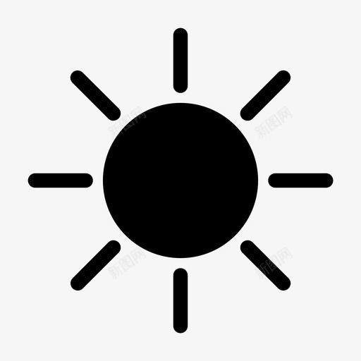 太阳阳光圆圆的svg_新图网 https://ixintu.com 太阳 阳光 圆圆的