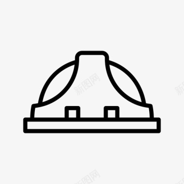 安全帽建筑劳动图标