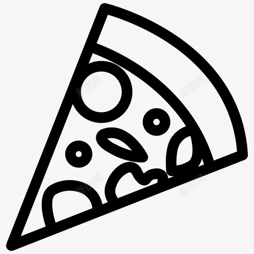 披萨片披萨轮食品设计卷2svg_新图网 https://ixintu.com 披萨片 披萨轮 食品 设计