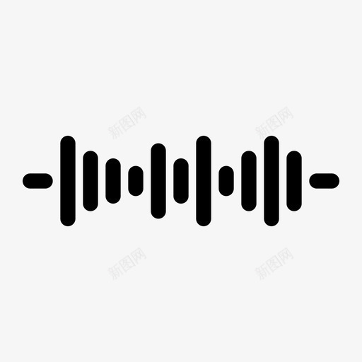 频谱音频音乐svg_新图网 https://ixintu.com 音乐声 音波 音量波动 音频 频谱