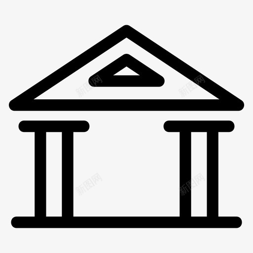 银行建筑经济svg_新图网 https://ixintu.com 银行 建筑 经济 投资 货币 储蓄 储蓄金 金融 金融业 业务 图标