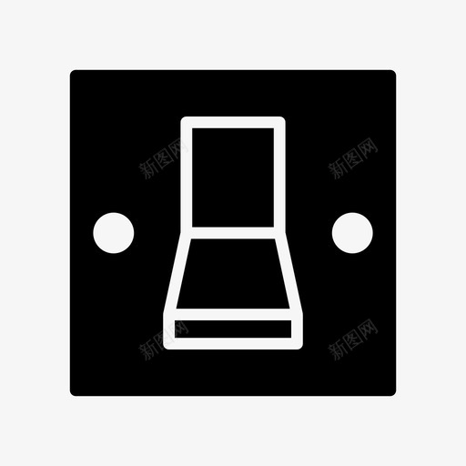 电气开关按钮拨动开关svg_新图网 https://ixintu.com 开关 电气 按钮 拨动 合闸 外形 图示