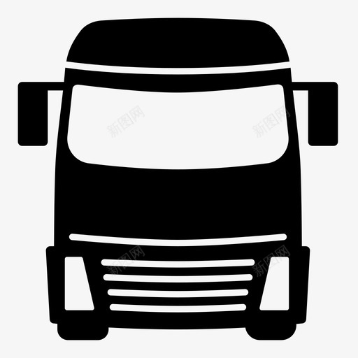 半卡车车头物流长途运输svg_新图网 https://ixintu.com 卡车 车头 物流 长途运输 运输