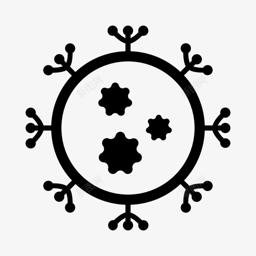 冠状病毒疾病病菌svg_新图网 https://ixintu.com 冠状 病毒 疾病 病菌