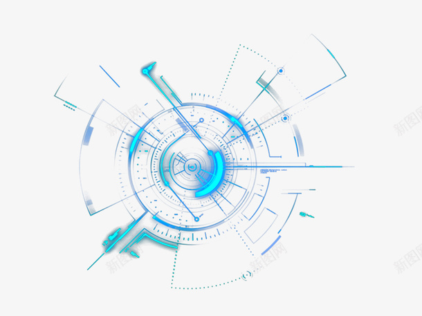 炫酷蓝色科技动感光圈素材png免抠素材_新图网 https://ixintu.com 炫酷 蓝色 动感 科技 光圈