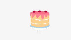 粉色生日蛋糕草莓莓生日蛋糕高清图片