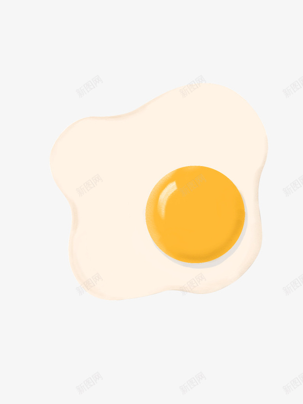 卡通煎蛋透明底png免抠素材_新图网 https://ixintu.com 卡通煎蛋 透明底 卡通 手绘