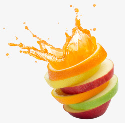 水果榨汁水果苹果切开榨汁高清图片