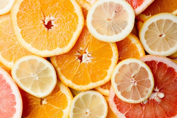 柠檬橘子橙子暖色红色橘黄水果背景背景