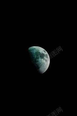 月亮地球神秘感黑夜背景