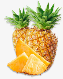 凤梨块菠萝水果菠萝块高清图片