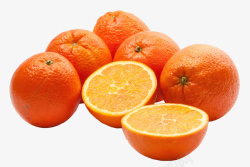 橙子美味的水果素材