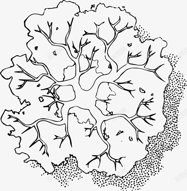 树木树干黑白风手绘线稿带投影png免抠素材_新图网 https://ixintu.com 树木 树干 黑白风 手绘 线稿