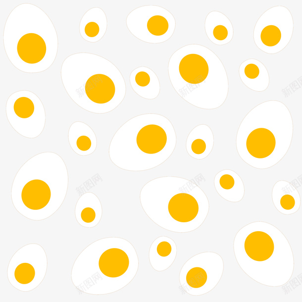 密集鸡蛋背景png免抠素材_新图网 https://ixintu.com 鸡蛋 蛋黄 背景 横切面