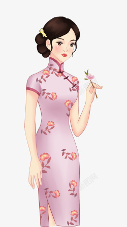 卡通美女妇女节素材