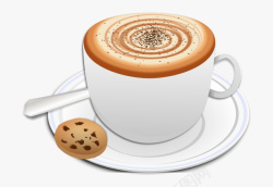 一杯热咖啡矢量插画一杯咖啡手绘插画素材高清图片