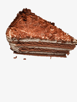 甜点黑森林蛋糕俯视图高清图片