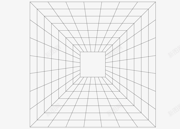 科技扁平透视网格png免抠素材_新图网 https://ixintu.com 扁平 科技 科技感框 线条透视 网格 网格线透视背景PNG 背景 透视