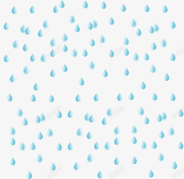雨天下雨水滴png免抠素材_新图网 https://ixintu.com 下雨 水滴 素材 装饰 雨滴下落