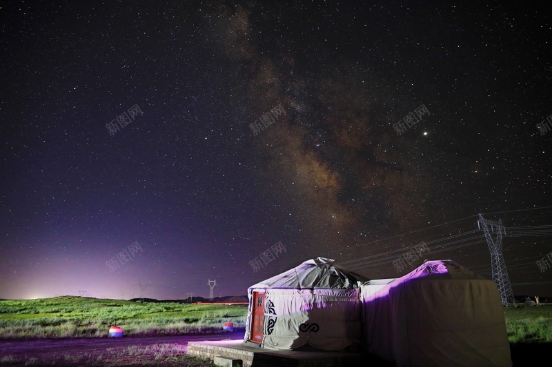 草原夜空银河漫天草原风景夜景jpg设计背景_新图网 https://ixintu.com 银河 星空 夜景 草原之夜 银河漫天