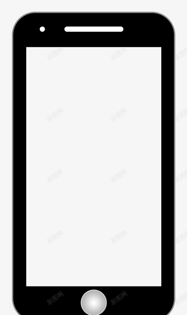 黑色手机边框可修改psd_新图网 https://ixintu.com 底纹 手机边框 白屏 边框 黑色边框