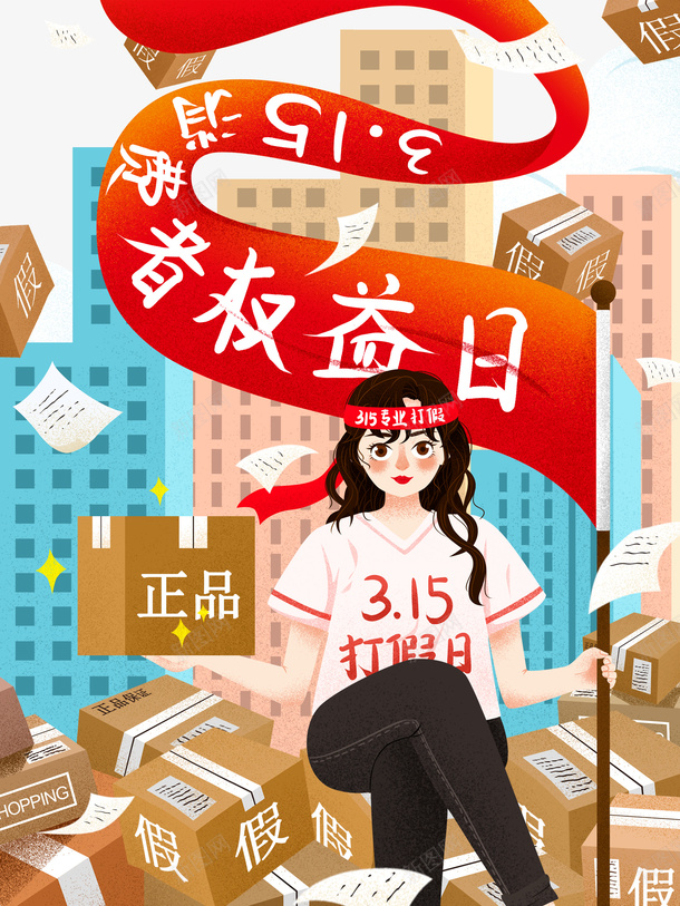 手绘卡通人物315消费者权益日元素图psd免抠素材_新图网 https://ixintu.com 手绘 卡通人物 315 消费者权益日 元素图