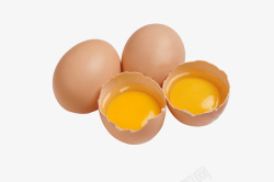 无公害土鸡蛋鸡蛋打开立体素材图高清图片