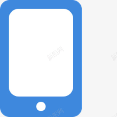蓝色手机手机通讯联系方式图标