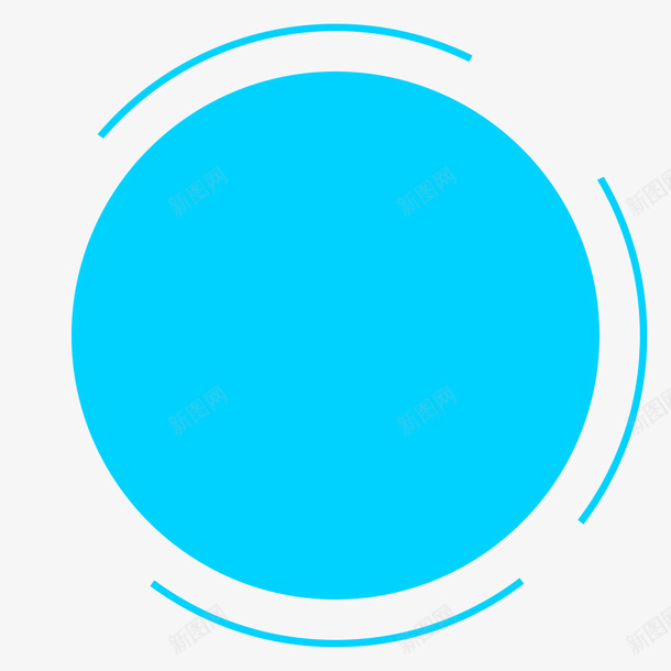 科技蓝色圆形按钮psd免抠素材_新图网 https://ixintu.com 便签按钮 圆形 扁平 按钮 科技 蓝色