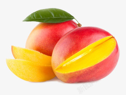 芒果红色的芒果大芒果剥开的素材
