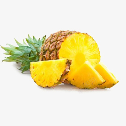 菠萝肉萝黄色菠萝高清图片