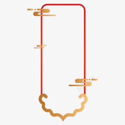 中国古边框炫色设计边框元素高清图片