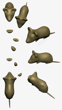 金鼠动物3D素材