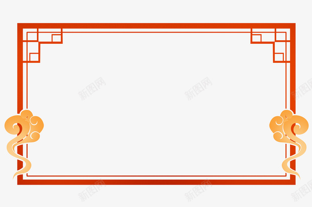 边框素材png免抠素材_新图网 https://ixintu.com 边框 花纹 矢量素材 PNG 免费下载 底纹边框 中国古典风 边框素材 白色 中国风文字框