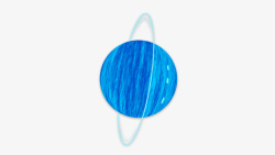 天王像行星手绘天王星高清图片