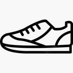 线条鞋子鞋子线条图标高清图片