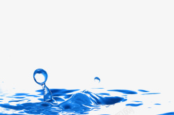 蓝色水滴动感装饰背景素材