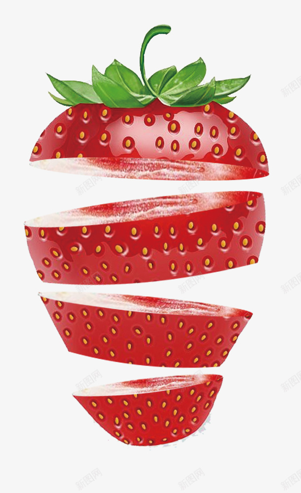 水果草莓切面png免抠素材_新图网 https://ixintu.com 水果 草莓 切面 水果切面