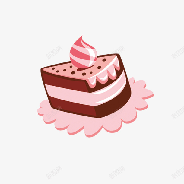 奶油三角蛋糕png免抠素材_新图网 https://ixintu.com 三角蛋糕 奶油 小块蛋糕 巧克力 甜品