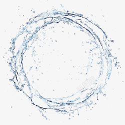 水圈免扣素材水做的圆圈真实高清图片