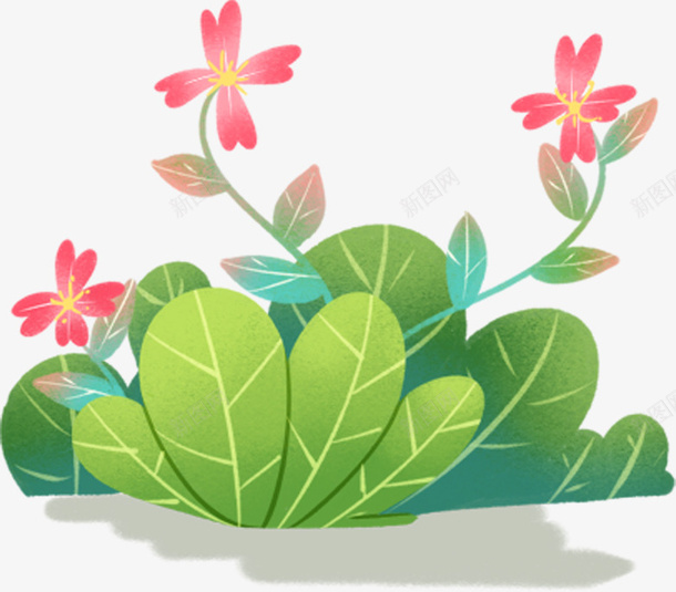 植物元素卡通png免抠素材_新图网 https://ixintu.com 花叶子 植物 卡通 手绘